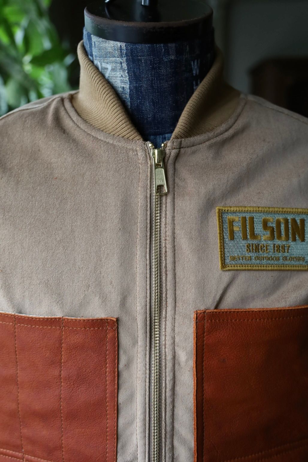 ジュンヤワタナベマン FILSON Wネーム ツイードベスト(WP-V002-051)BEIGE×BROWN×KHAKI☆9月5日(金)発売！