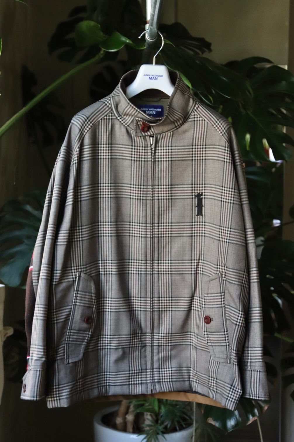 ジュンヤワタナベマン 22FW Jay Kayコラボ スウィングトップブルゾン(WJ-J030-051)BROWN/BLACK/BEIGE x BROWN