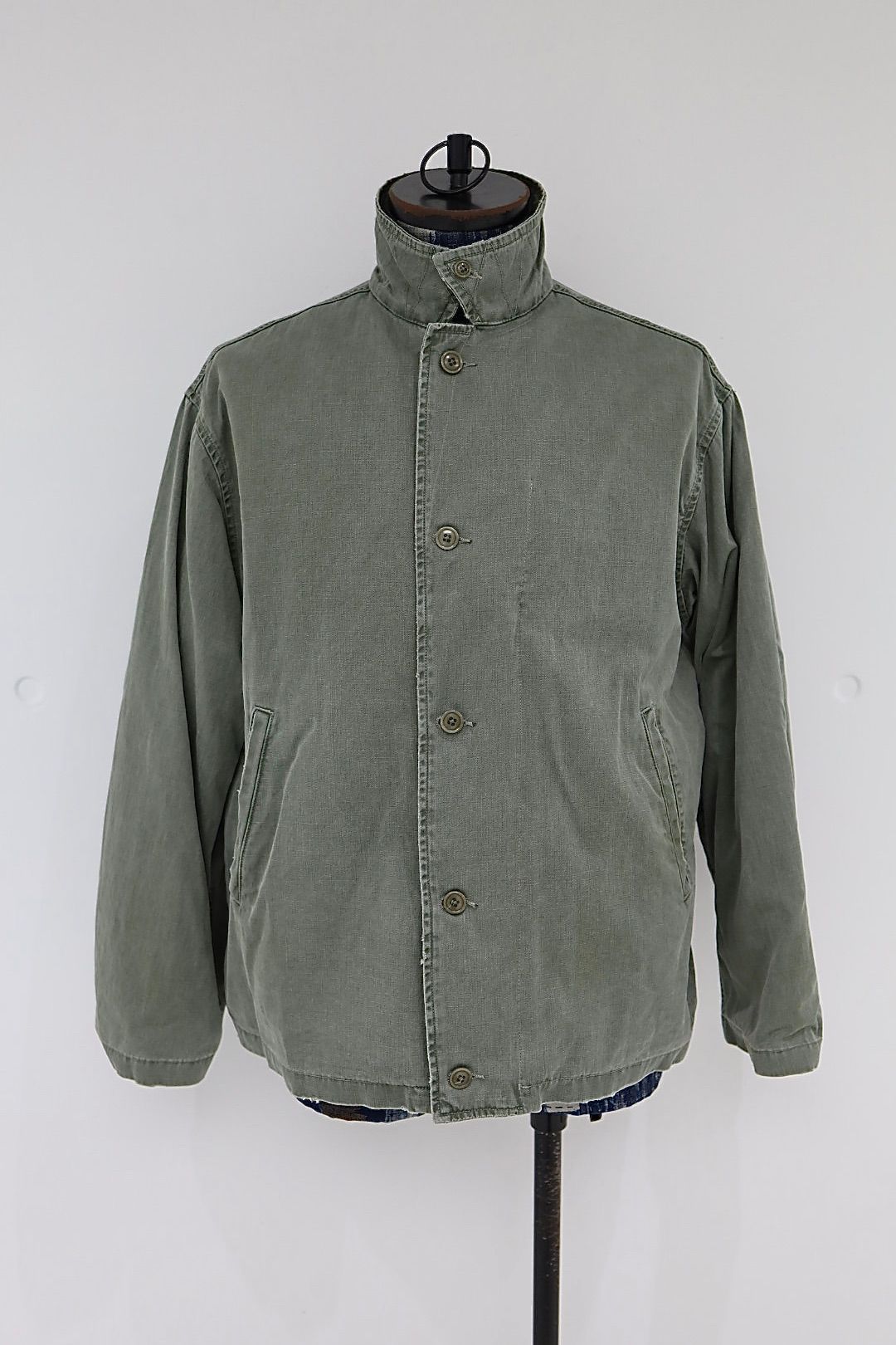 アプレッセ 2026 STYLE1 Vintage US NAVY N-4 Deck Jacket(26SAP-01-51)SAGE☆3月6日(金)再入荷しました！
