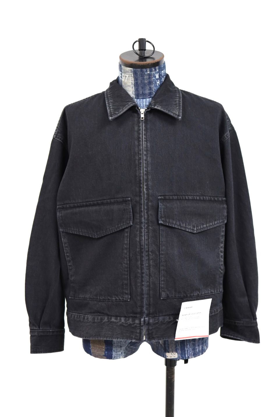 グラフペーパー Selvage Denim Zip Jacket(GU261-20056DB) BLACK_DARK FADE★1月24日(土)発売！