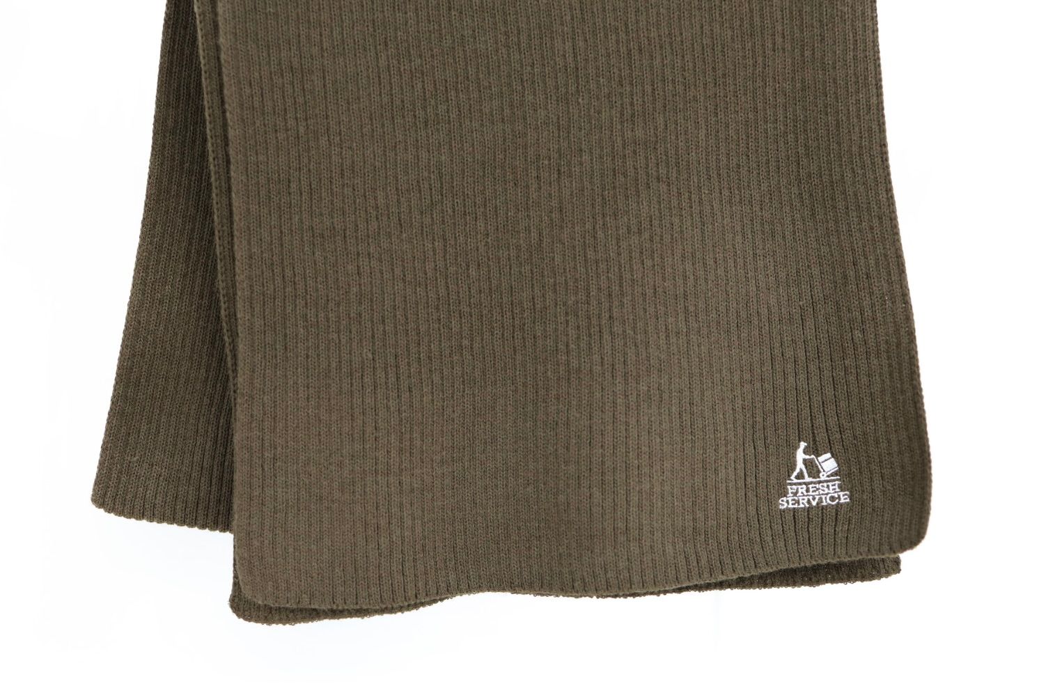 フレッシュサービスTHERMAL RIB KNIT SCARF(FSP254-90067)KHAKI☆11月15日(土)発売！