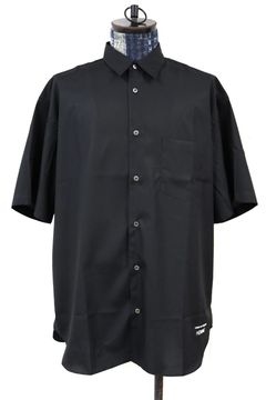 コムデギャルソンオム26SS 綿ブロードS/Sシャツ(HQ-B103-051)BLACK☆4月3日(金)新作発売！