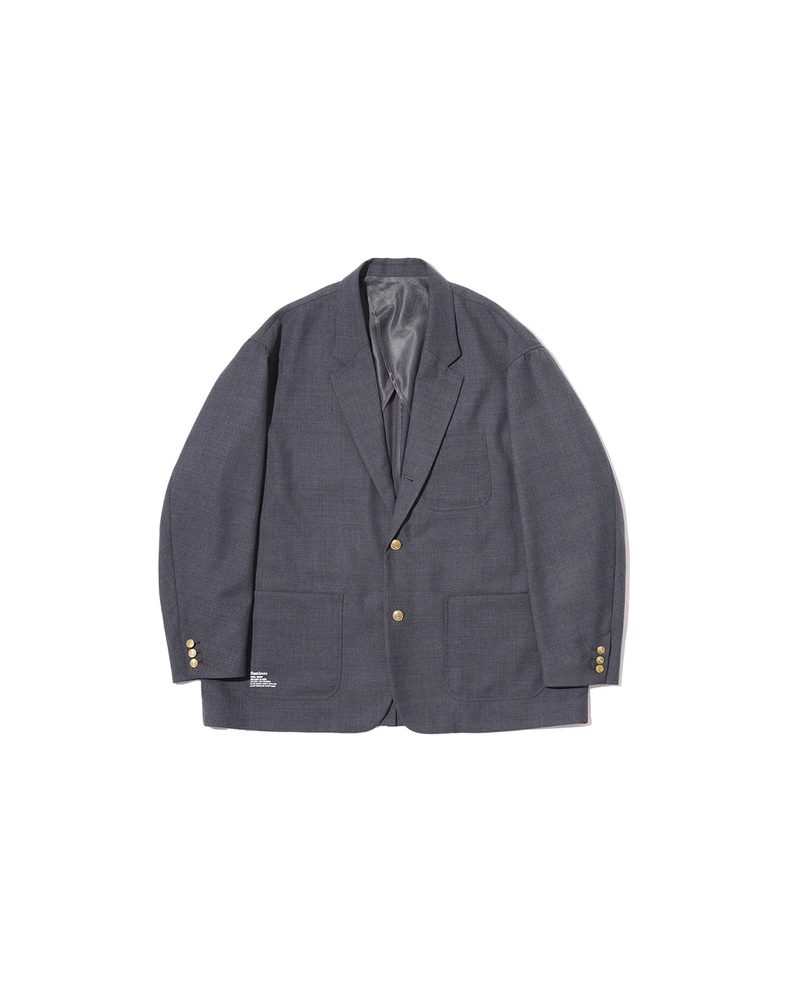 フレッシュサービス WOOL SERGE COLLEGE BLAZER (FSC261-10212)GRAY★2月14日(土)発売