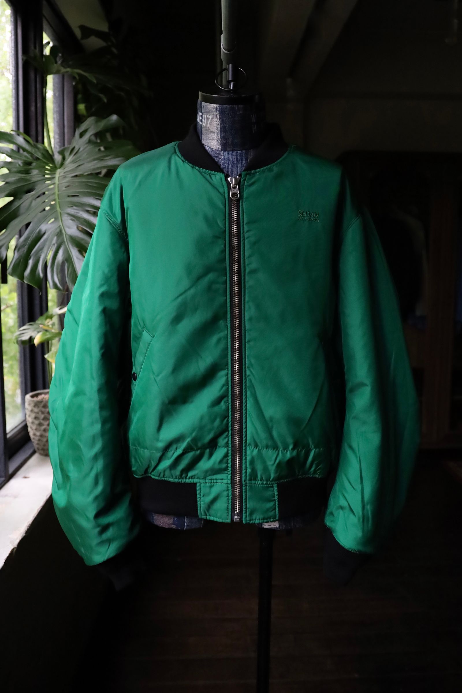 セダンオールパーパス FW24 Reversible CORDURA Flight Jacket(SD24F-JK05) Black × Green☆10月26日(土)発売！
