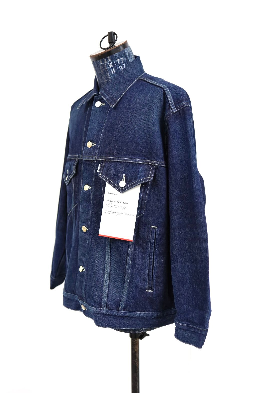 グラフペーパー Selvage Denim Trucker Jacket(GU261-20055DB)INDIGO_DARK FADE★1月24日(土)発売！