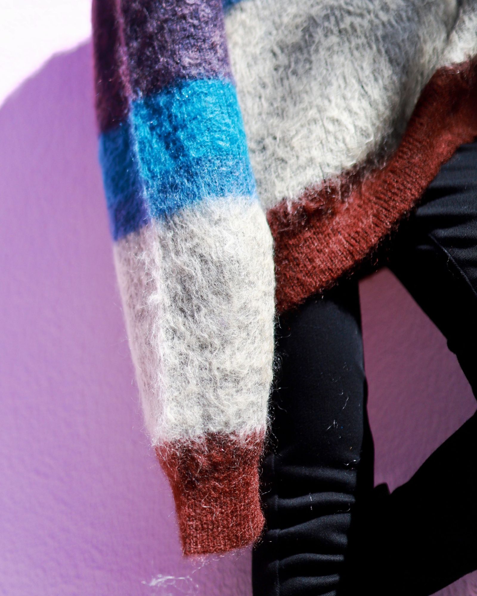 YOKE 新作MOHAIR BORDER CREWNECK SWEATER style.2023.9.1 YOKE 新作MOHAIR BORDER CREWNECK SWEATER style.2023.9.1