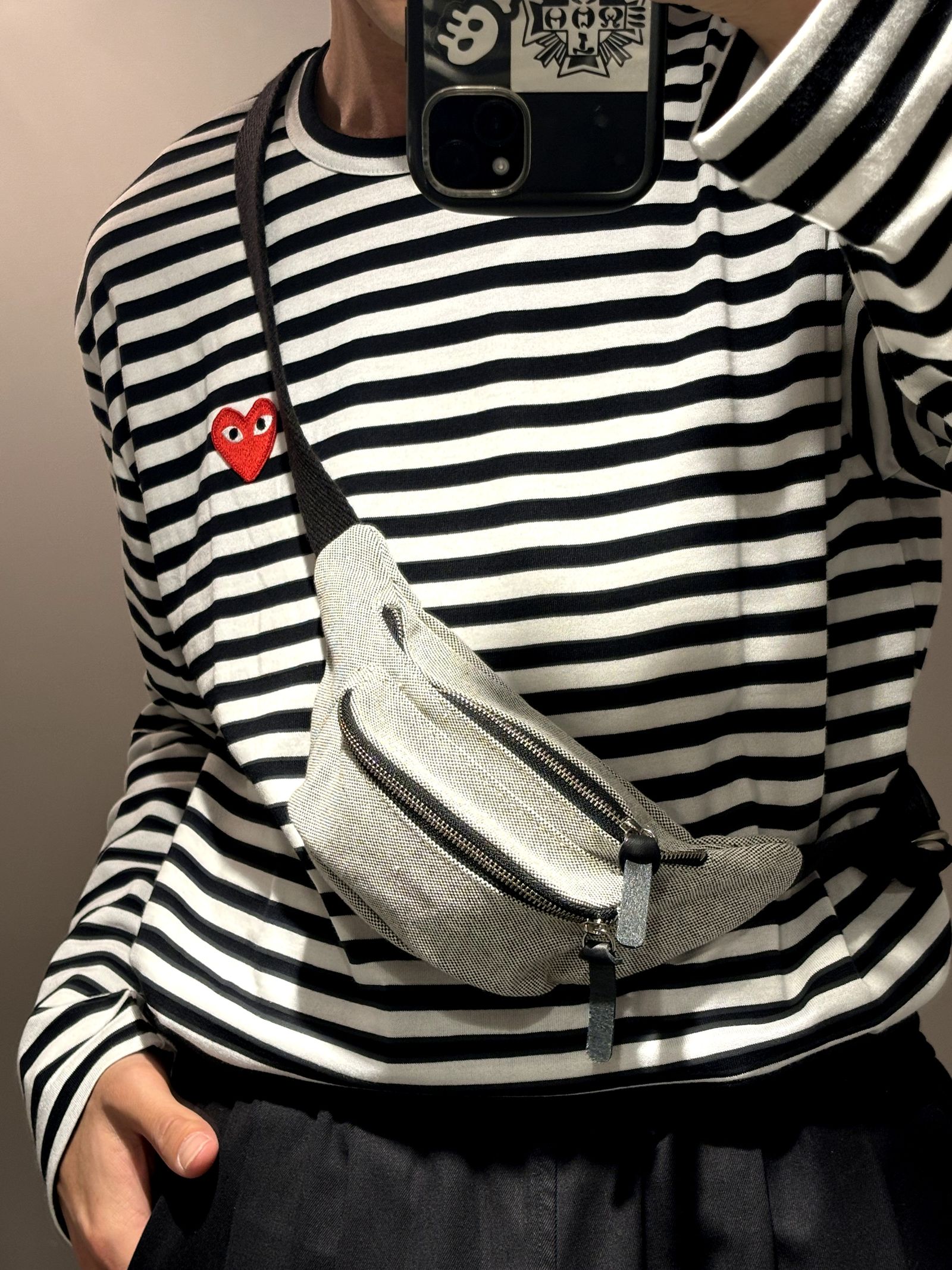 PLAY COMME des GARCONS ボーダー 半袖Tシャツ PLAY COMME des GARCONS ボーダーTシャツstyle.2025.4.28 | 6581