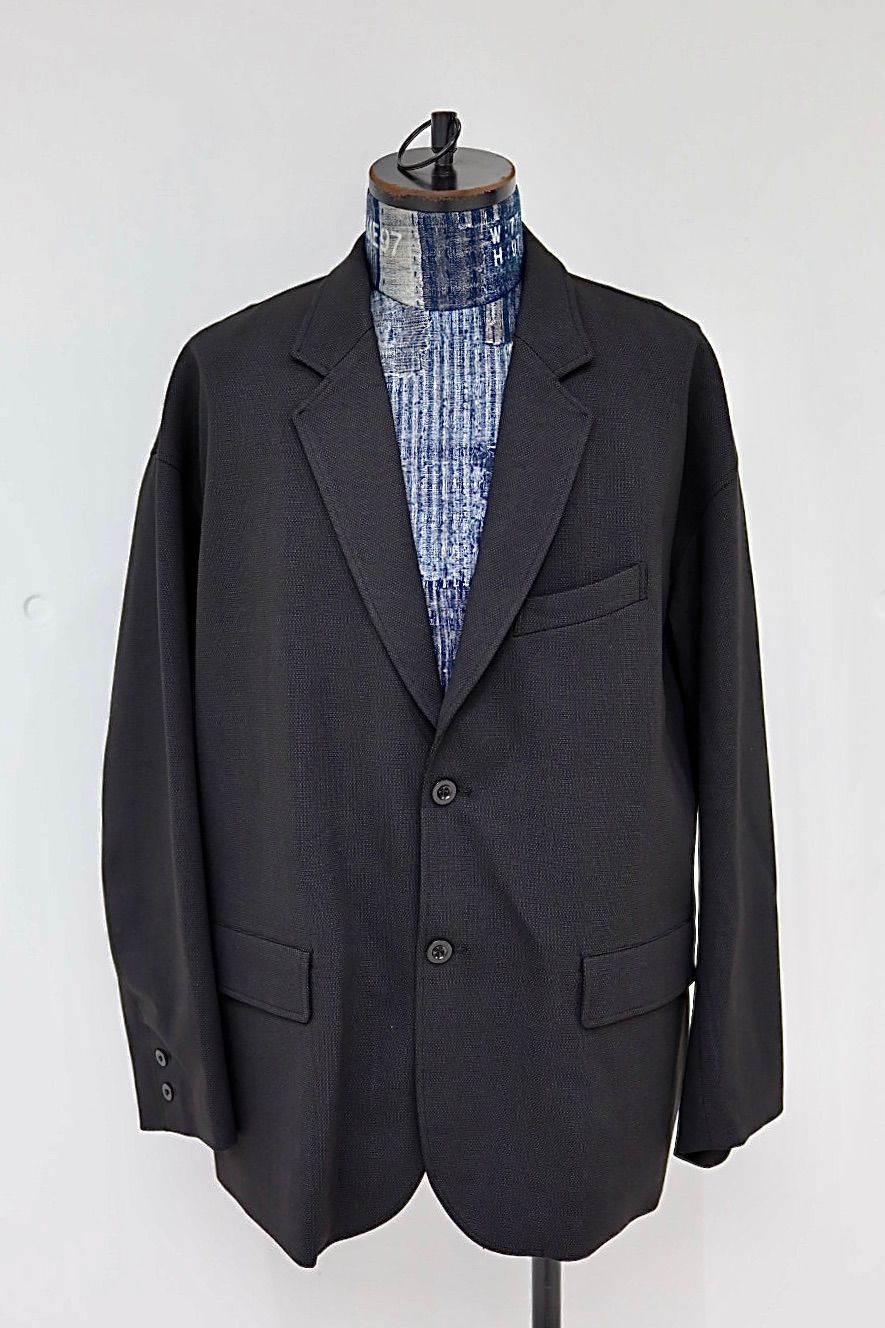グラフペーパー 25AW SIDOGRAS Melange Ponte Jacket(GM254-20049)BLACK☆11月29日(土)発売！