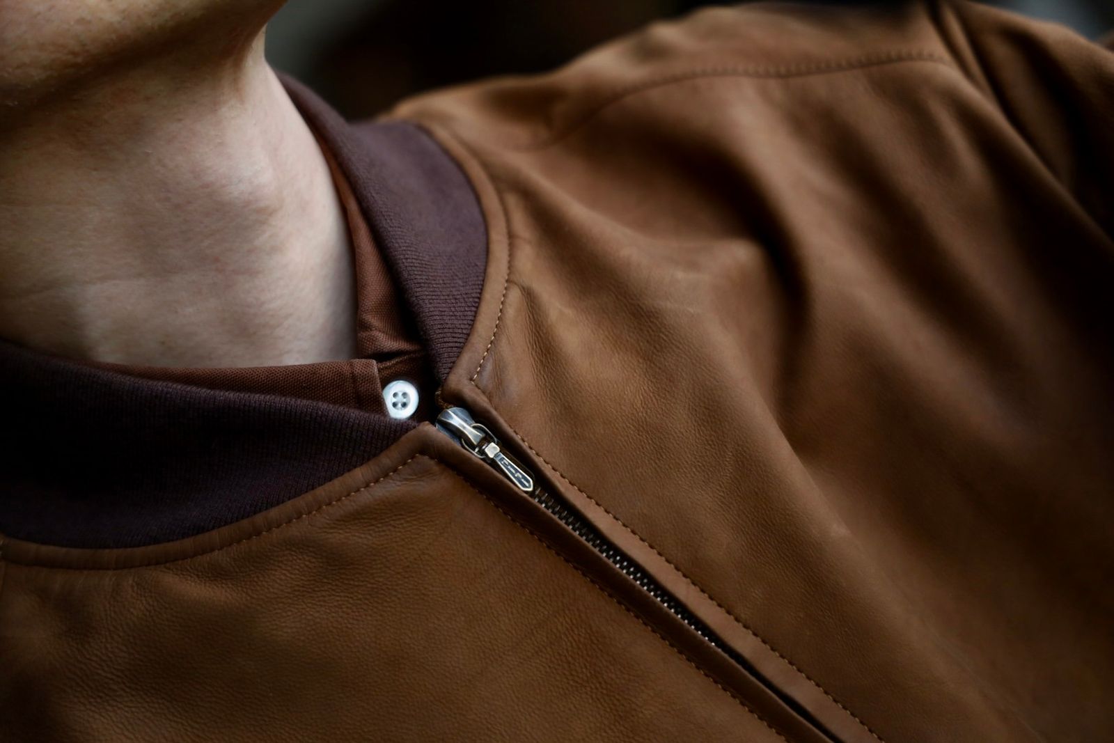 アプレッセ Vintage Nubuck leather Rib Blouson(25SAP-01-34H)BROWN☆1月11日(土)発売！