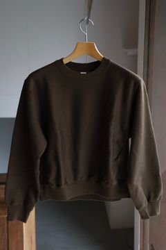 blurhms Women's 25FW Soft&Hard Sweat Crew-Neck P/O(bROOTS24F21F25)KhakiBrown☆新作発売！