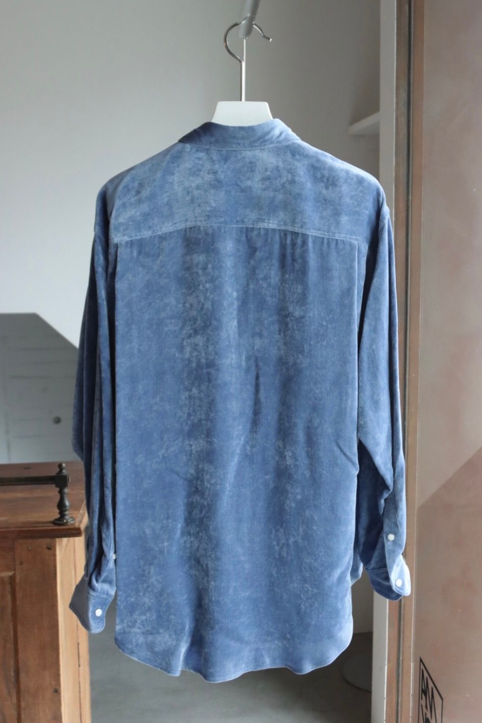 ヨーク 25FW シャツ Rayon Corduroy Western Shirt(YK25FW01084SH)BLUE