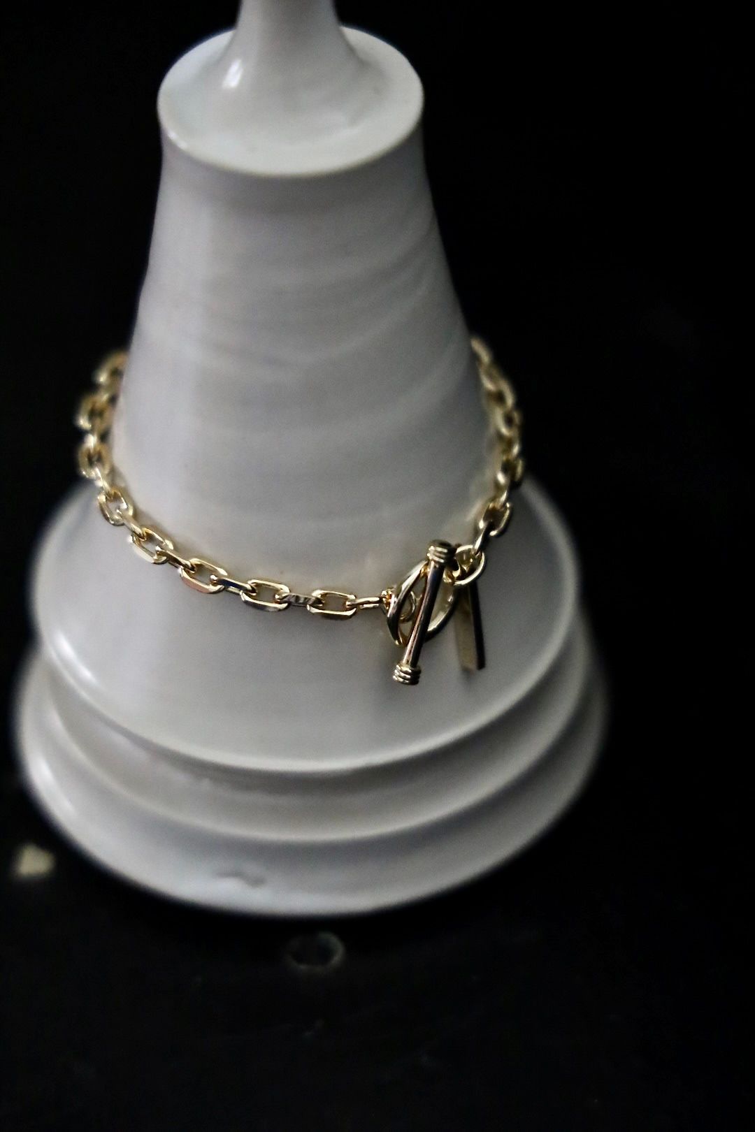 XOLO JEWELRY ブレスレット /Oval Cut Link Bracelet-4mm-Gold-(XOB117-17G)SILVER925