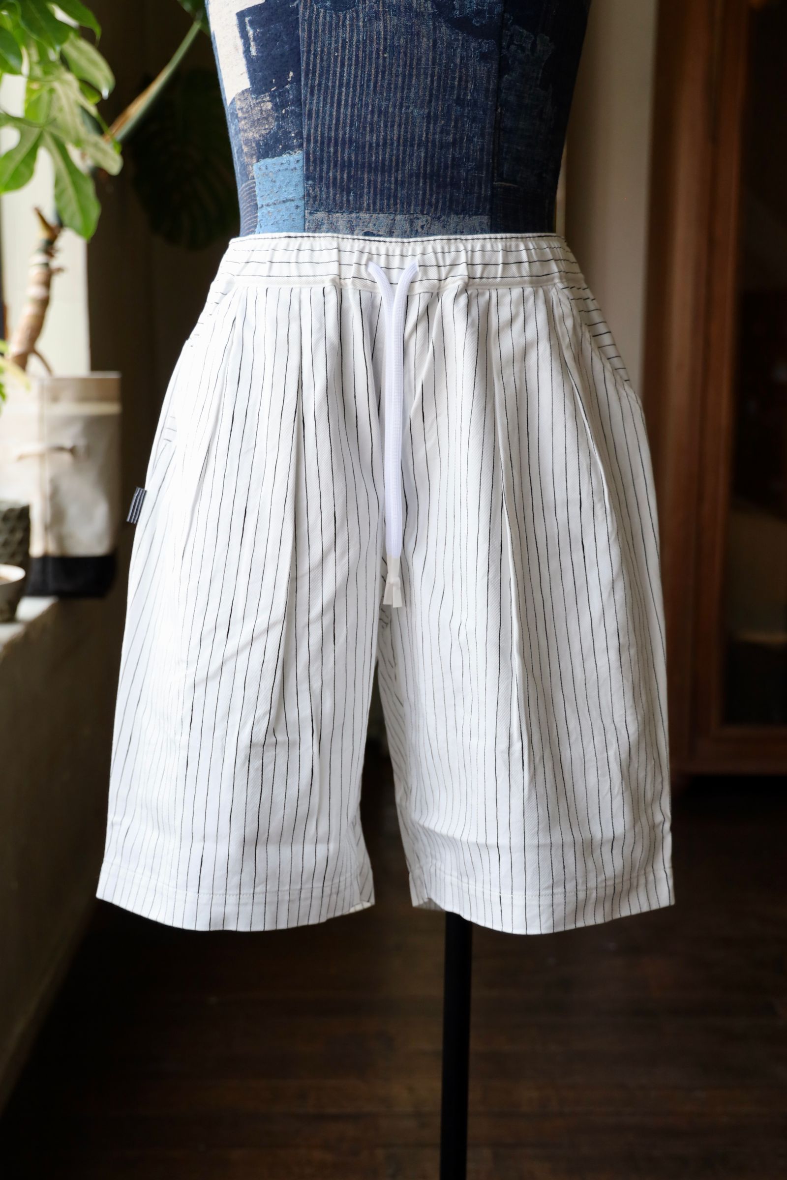 S.F.C 25SS エスエフシー STRIPE PAINTER SHORTS(SFCSS25P07)White-Black☆3月29日(土)発売！