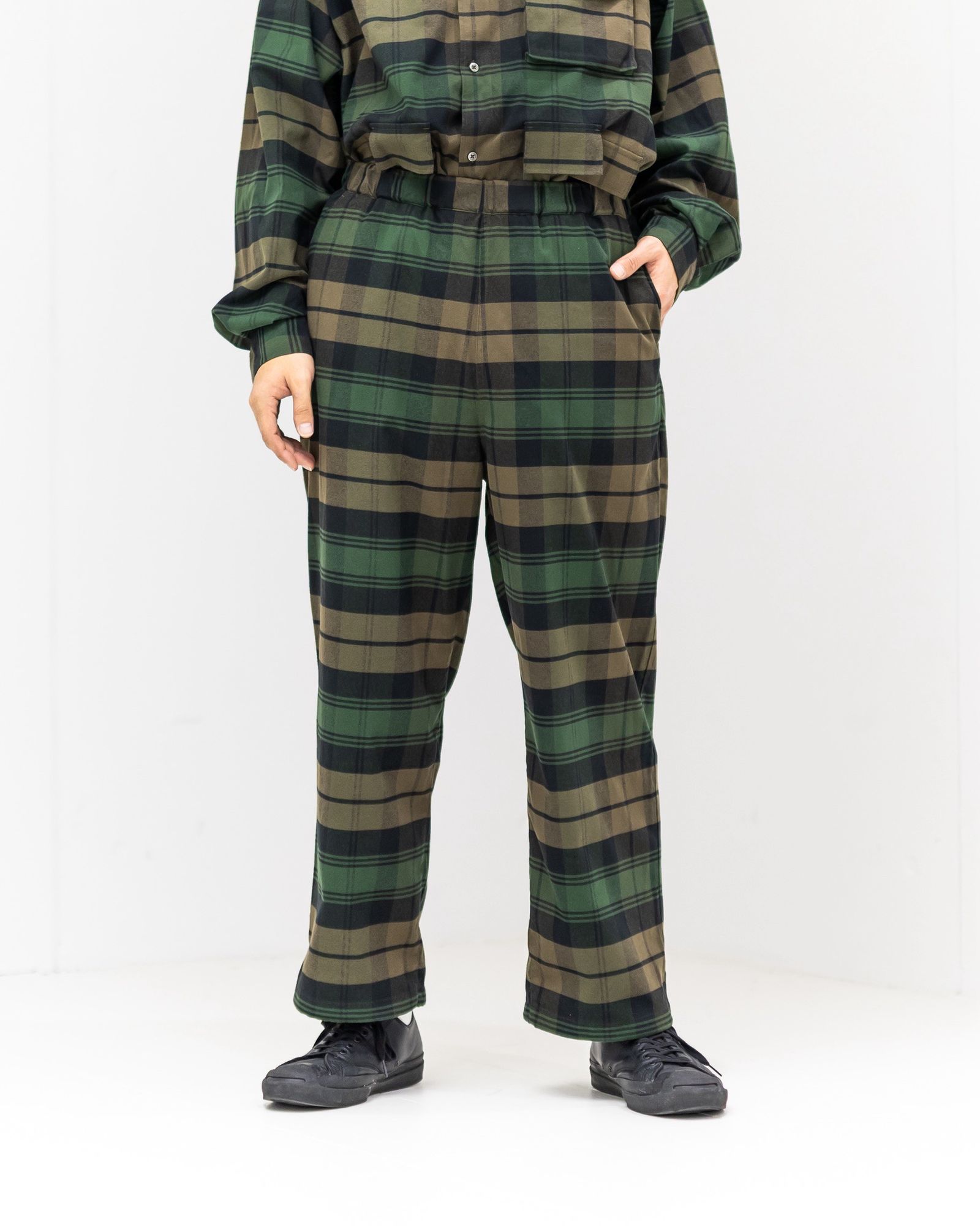 FreshService  FLANNEL CHECK MULTI POCKET SHIRT (GREEN)☆11月15日新作発売！