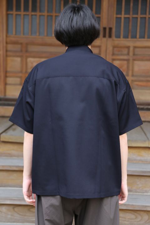 Graphpaper Selvage Wool S/S Oversized Box Shirt(GM212-50260) style.2021.6.20.