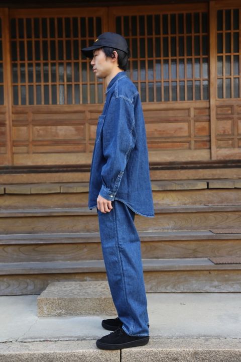 Graphpaper Denime Regular Collar Shirt & Denime Five Pocket Pants"FADE"Style.20201.12.14.