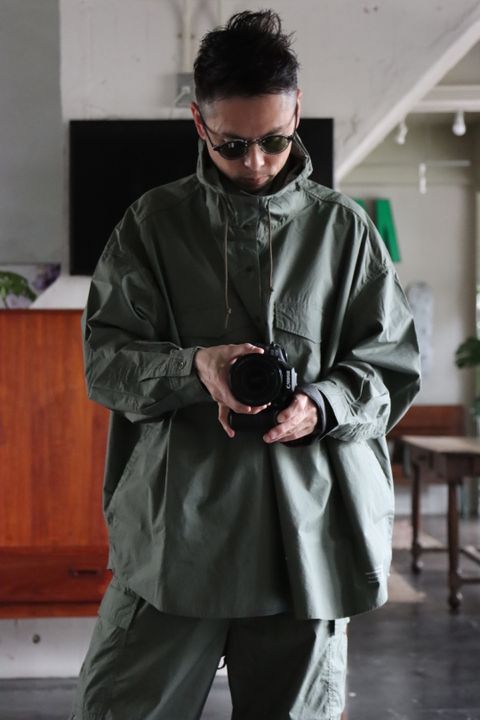 FreshService 22SS DOUBLE TYPEWRITER ANORAK"SAGE"style.2022.3.12.