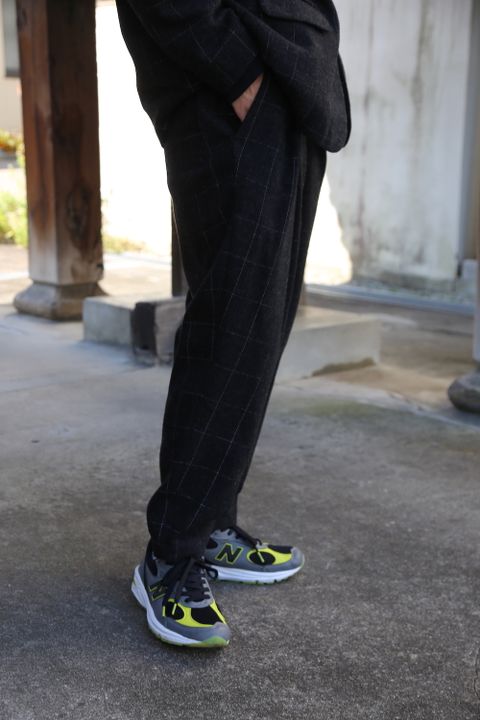 Dulcamaraリフレクターツイードセットアップ"charcoal Gray"Style.2020.10.27.