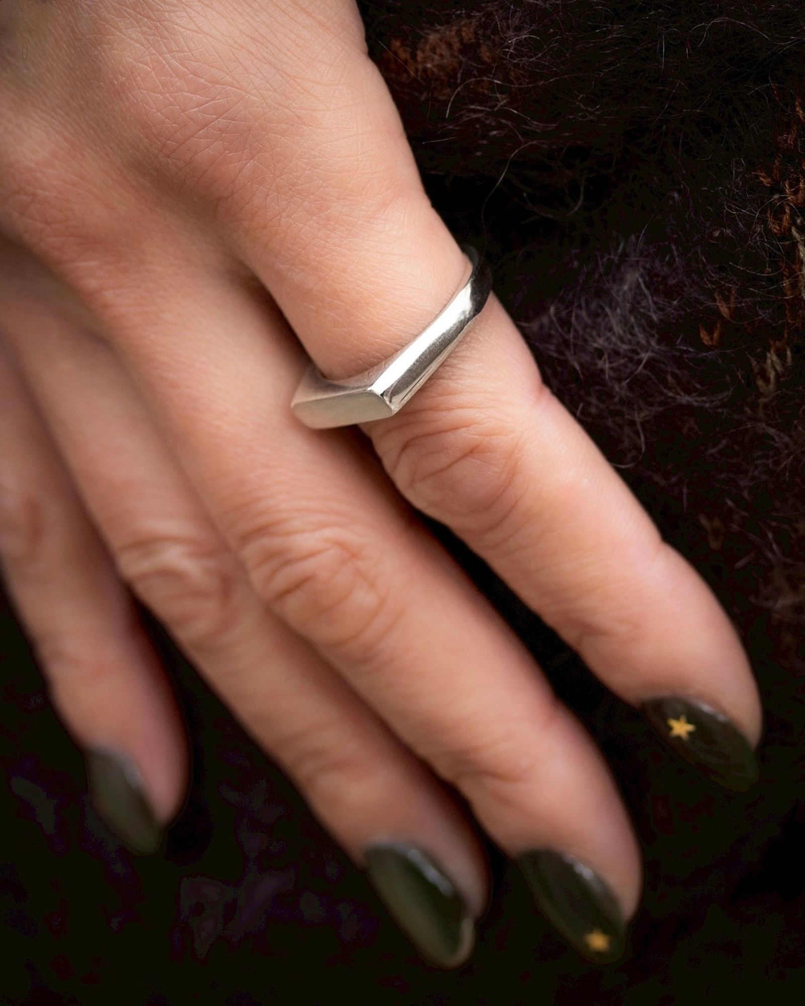 XOLO JEWELRY リング / Signet Ring with sodalite -Thin-(XOR120)★新作発売！