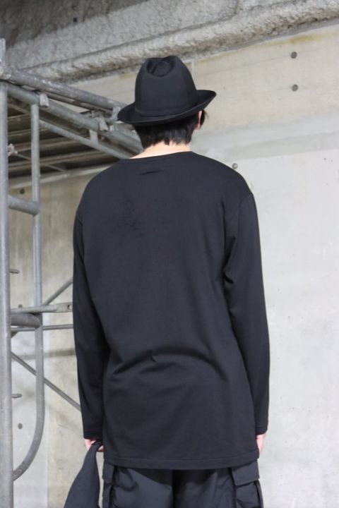 yohji yamamoto PRINT SWITCHING LONG SLEEVE style.2022.7.31