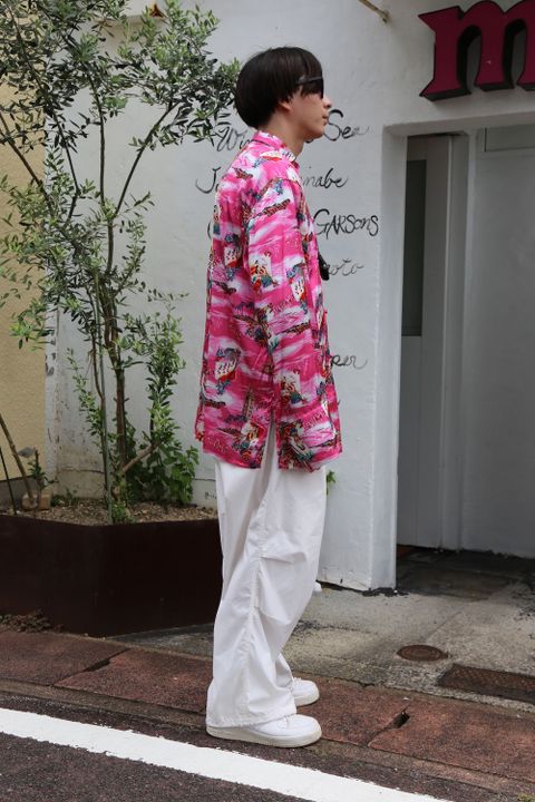 doublet ALOHA KUNG FU SHIRT"PINK"style.2020.8.8.