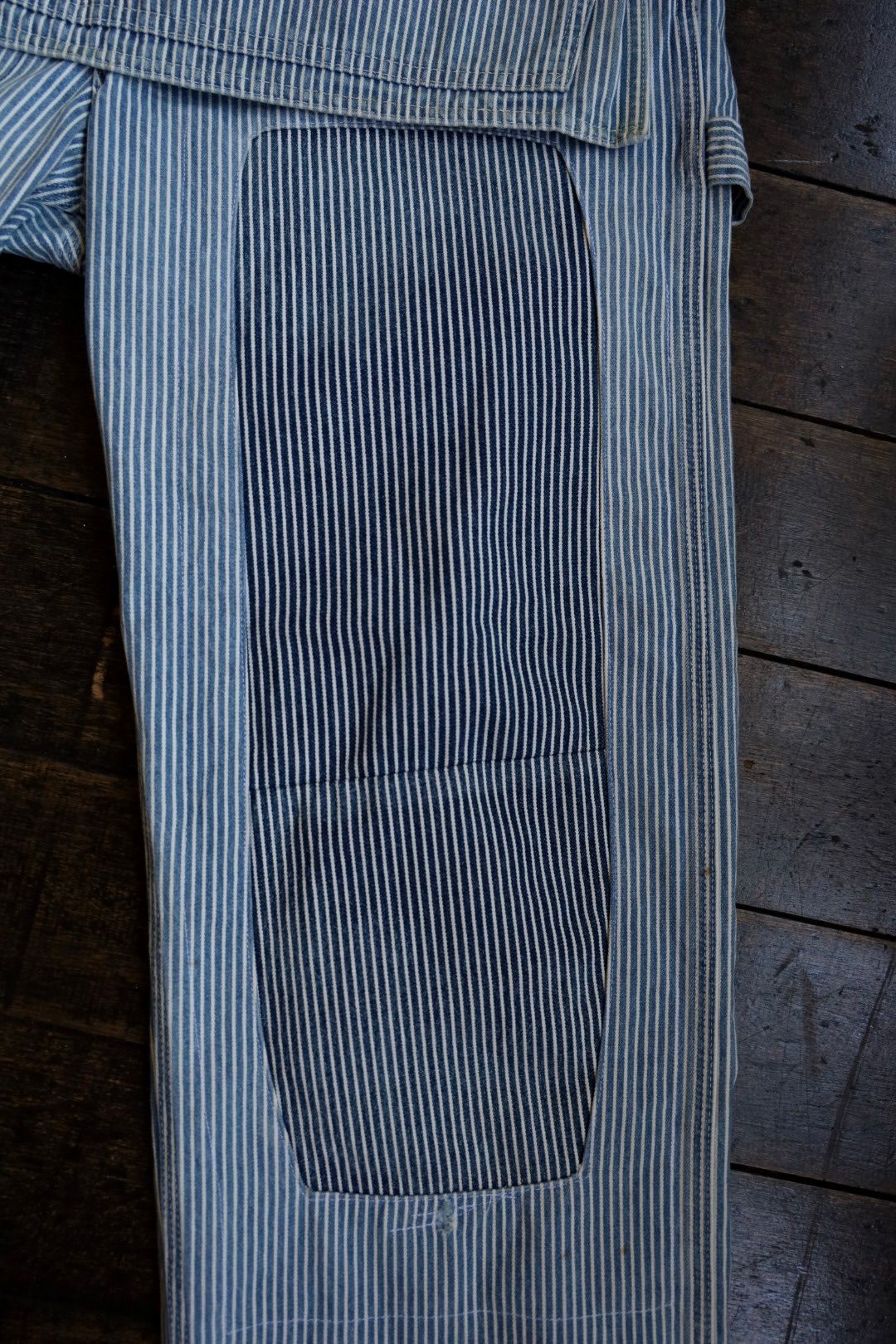 BOW WOW バウワウ HICKORY PAINTER PANTS with SEPARATE APRON(BW251-HPPA)HICKORY STRIPE AGING