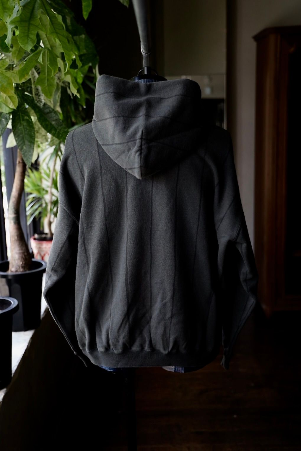 S.F.C 25FW エスエフシー STRIPE HOODY(DISCHARGED)(SFCFW25CS04)Black☆9月20日(土)発売！