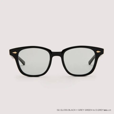 ノチノオプティカル SUNSUI NOCHINO-N2 #2 GLOSS BLACK × GREY GREEN TO D.GREY(調光)