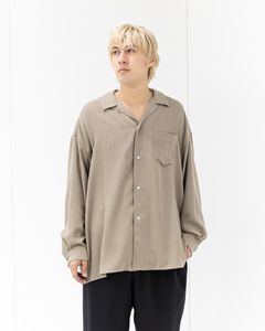 Graphpaper Viscose Viyella L/S Sleeping Shirt (TAUPE)新作発売！