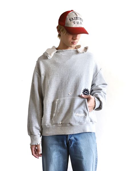 セントマイケル 24SS 新作DAMAGE HOODIE style 2024.3.8