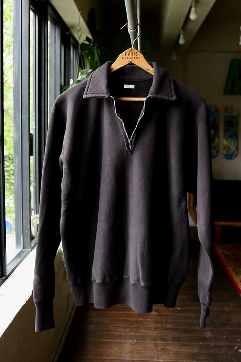 アプレッセ23AW Vintage Half Zip Sweatshirt(23AAP-05-03K)BLACK☆8月26日発売！