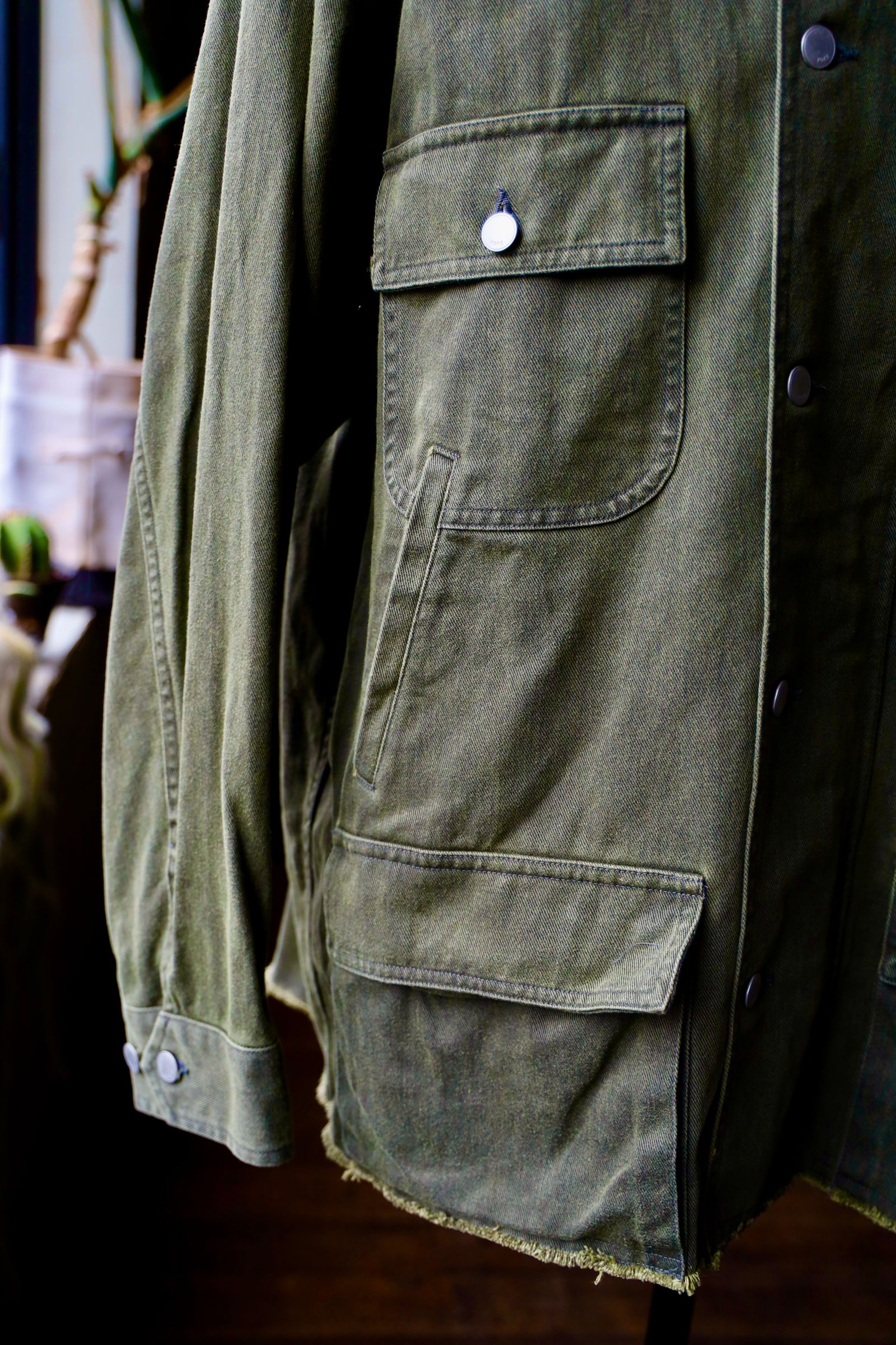 ヨーク25SS カバーオールCOTTON CUT-OFF COVERALL JACKET(YK25SS0925B)DUSTY KAHKI☆3月15日(土)発売！
