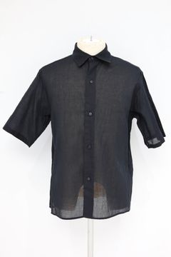 blurhms 26SS Women's Silk-Co Voile Half-Sleeve Shirt(BHS26S036SiCo)Black☆3月27日(金)新作発売！