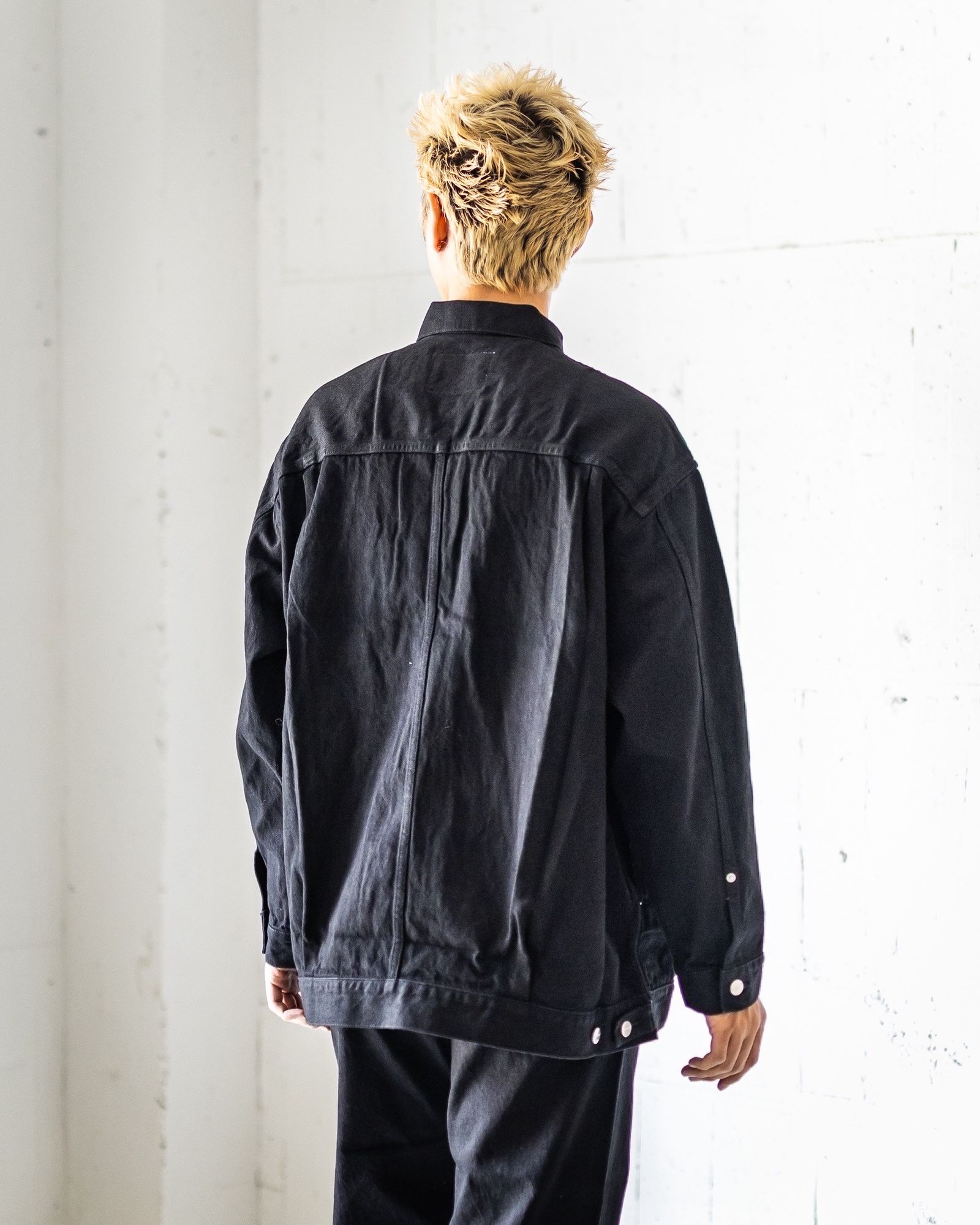 ジャケット・アウター graph paper Selvage Denim Coverall Selvage Denim Trucker Jacket – Graphpaper