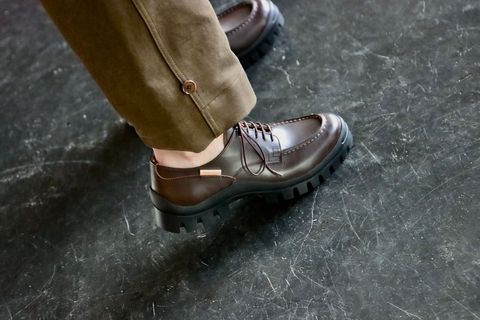 blurhms Stand-up Collar Washed Shirt "DARK SAGE"style.2022.1.11.