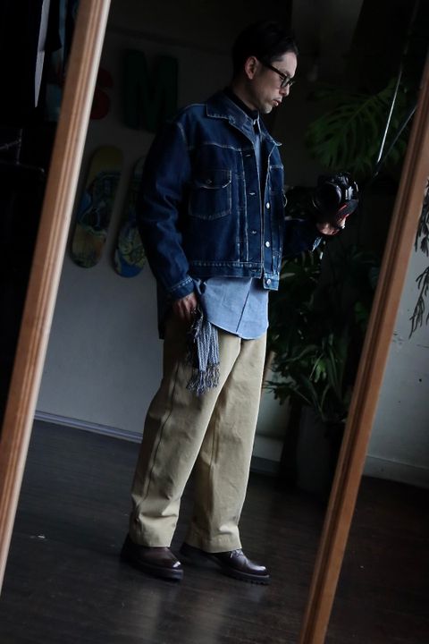 A.PRESSE アプレッセ23SSシャツ Rigid Chambray Shirtスタイル