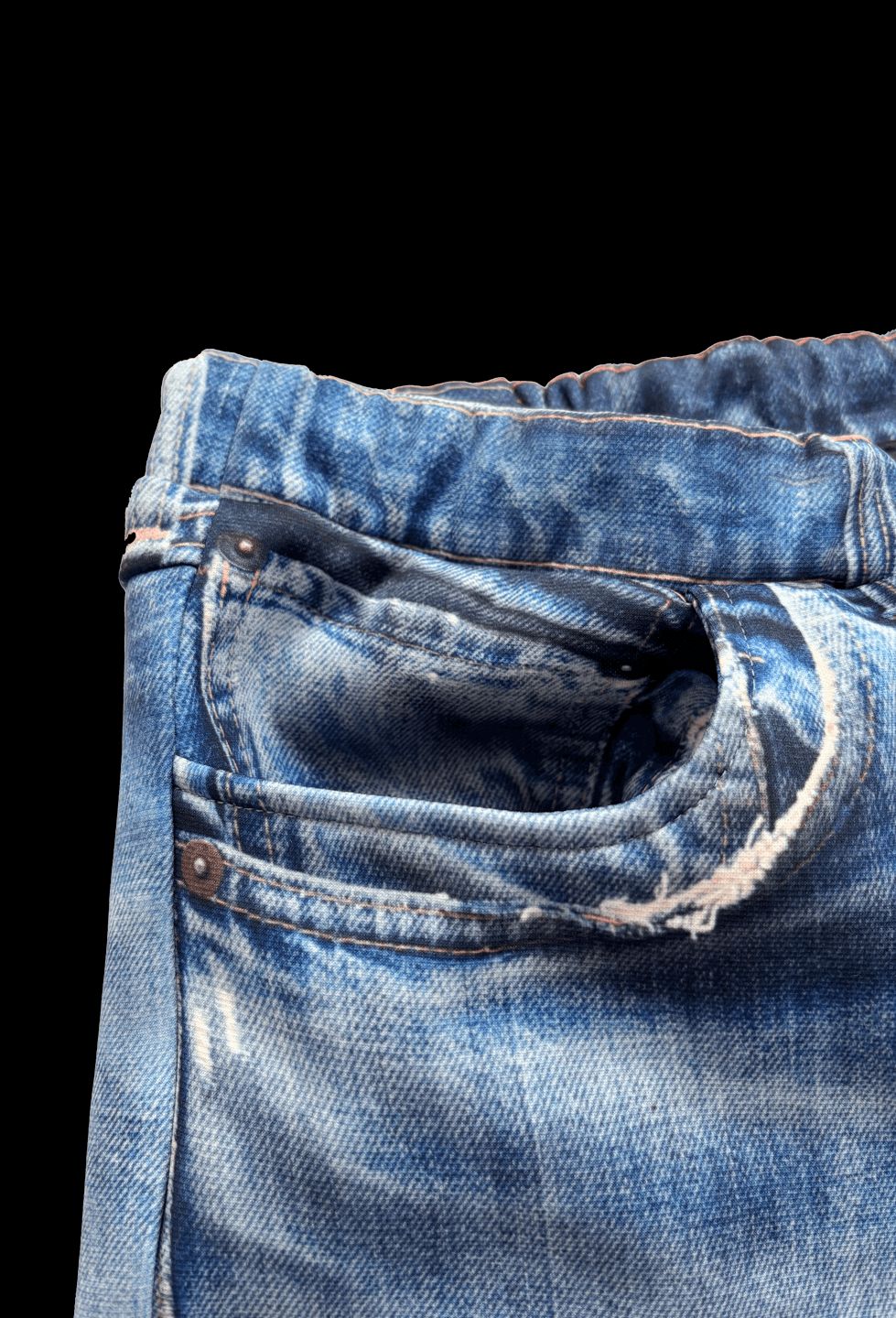 トーキングアバウト ジ アブストラクション 25AW DENIM PRINT FLEECE LINING STRIGHT PT(2526AW-PT-001F)BLUE☆新作発売！