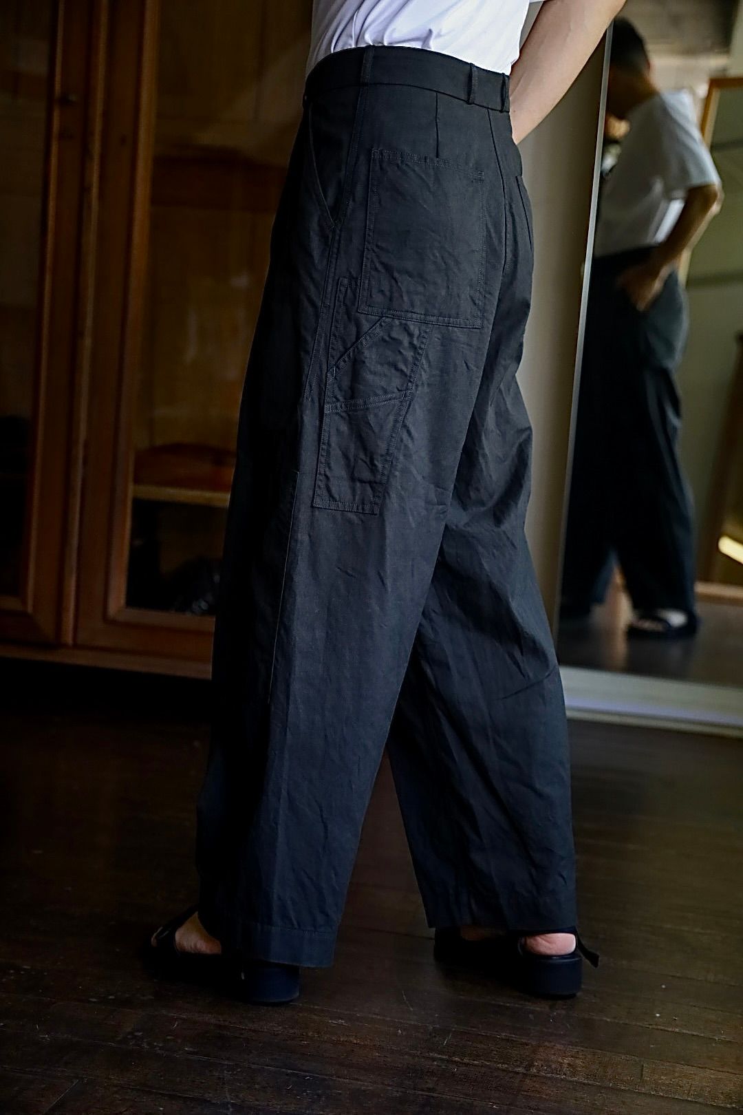 blurhms 25FW Cotton Serge Work Pantsスタイル