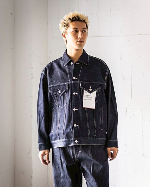 グラフペーパー Selvage Denim Trucker Jacket(GU261-20055RB)INDIGO_RIGID★1月24日(土)発売！