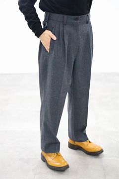 コムデギャルソンオム25FW ウールフラノパンツ(HP-P035-051)CHARCOAL☆11月1日(土)発売！