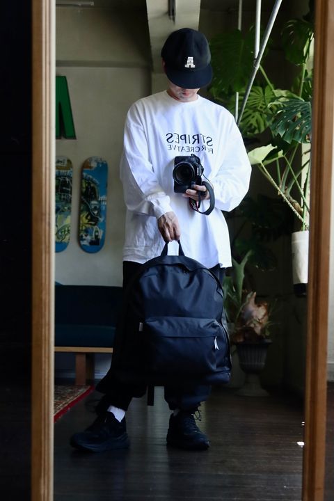 S.F.C 23FW SUPER BIG ROUND LS TEE"WHITE"スタイル