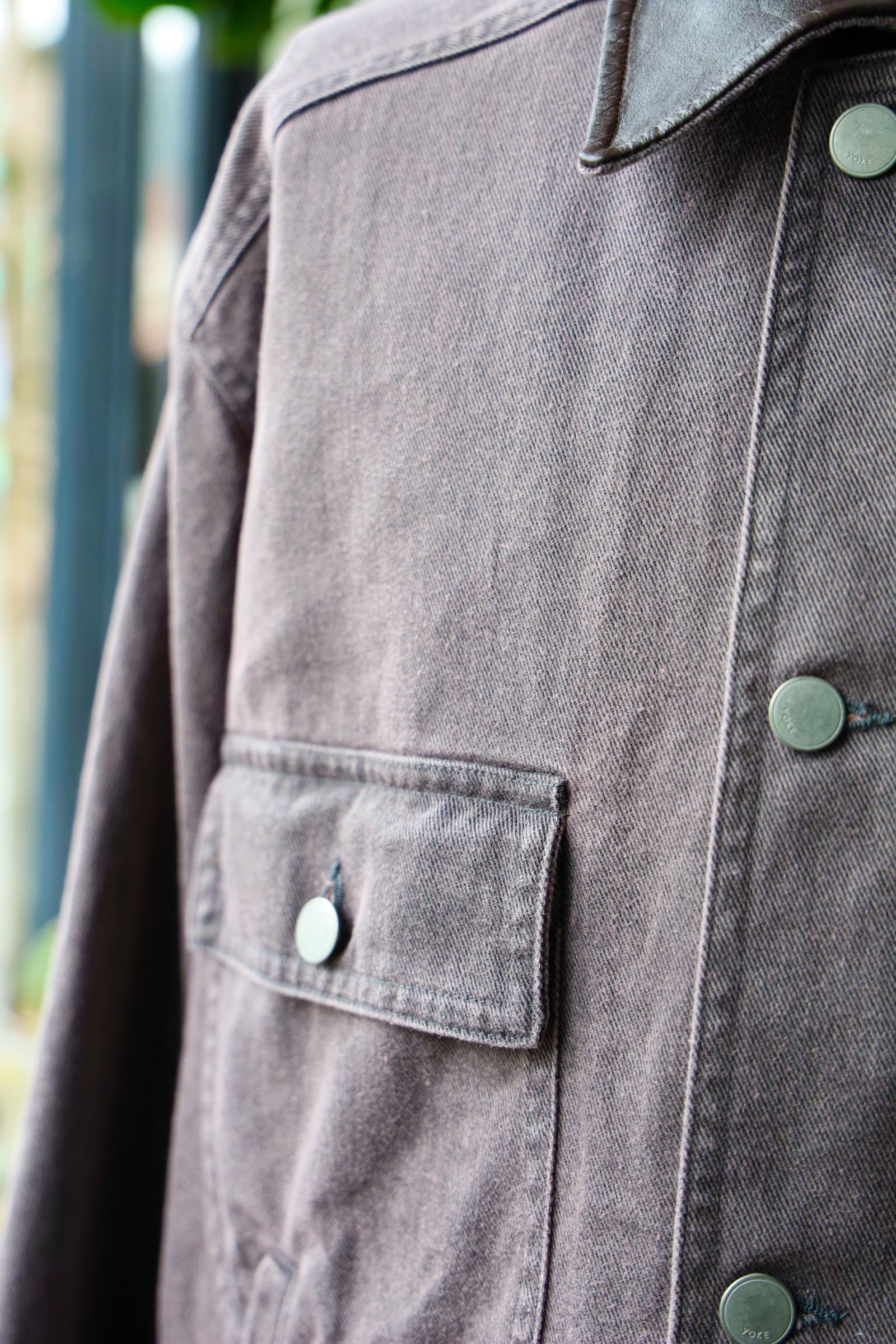 ヨーク25SS カバーオールCOTTON CUT-OFF COVERALL JACKET(YK25SS0925B)DUSTY PINK