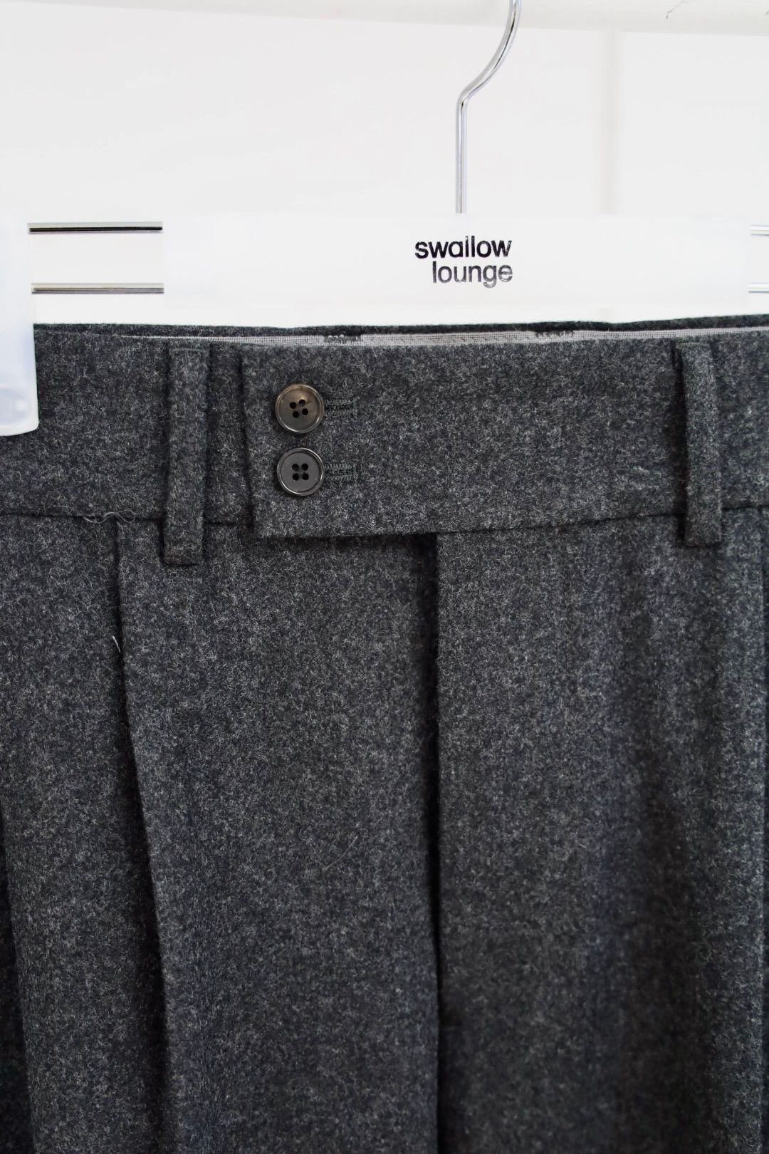 ANOTHER OFFICEアナザーオフィス Santiago Mild Slacks(AOEFPT008)Heather Charcoal☆10月10日(金)新作発売！