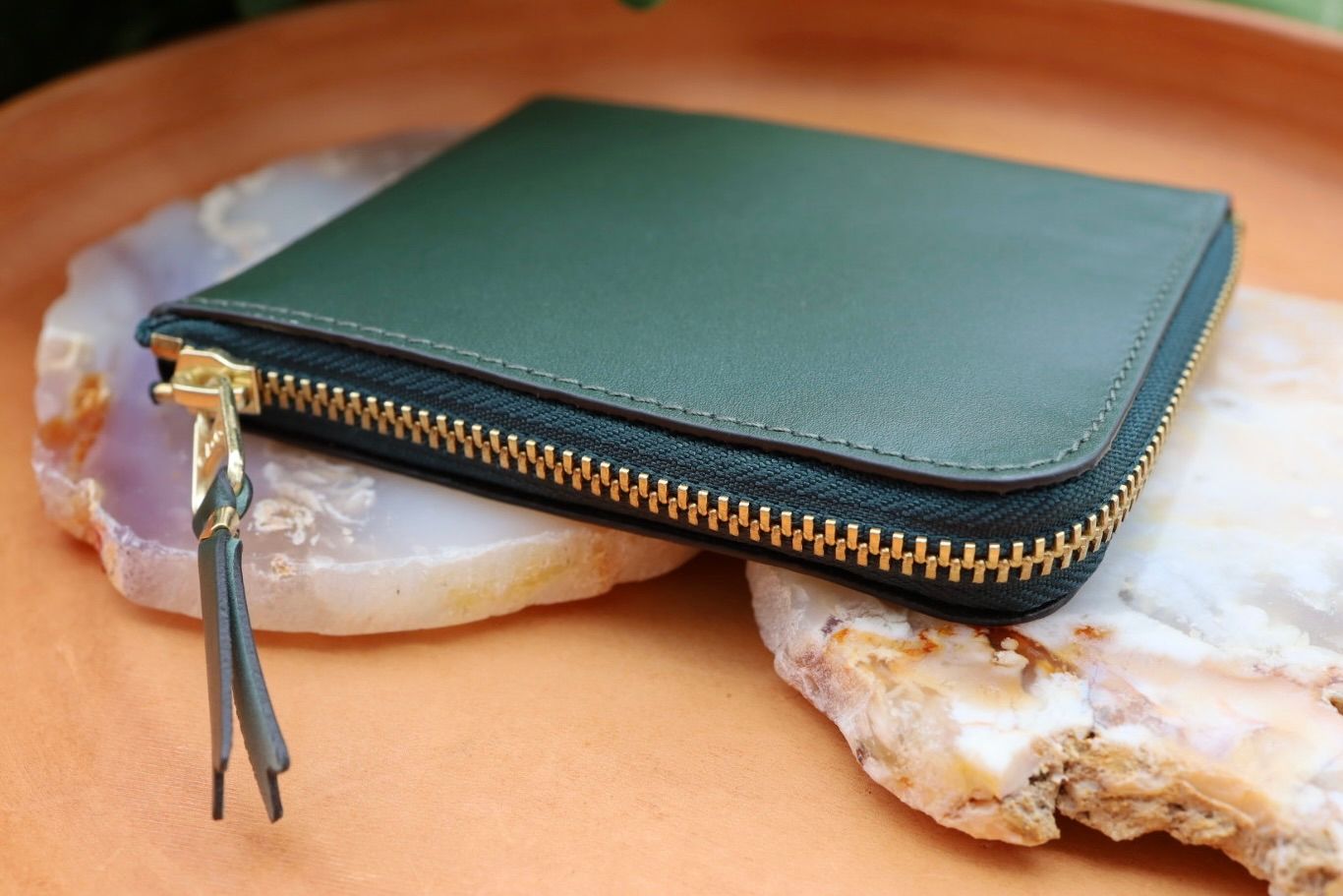 コムデギャルソン L字型ZIP財布(8Z-D003-051-5)BOTTLE GREEN☆4月11日再入荷！