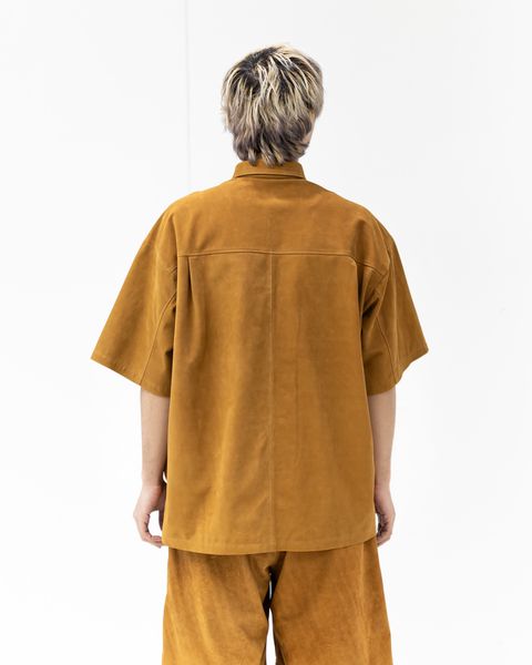 Graphpaper Cow Nubuck Leather S/S Oversized Regular Collar Shirt 2月28日(土)新作発売！