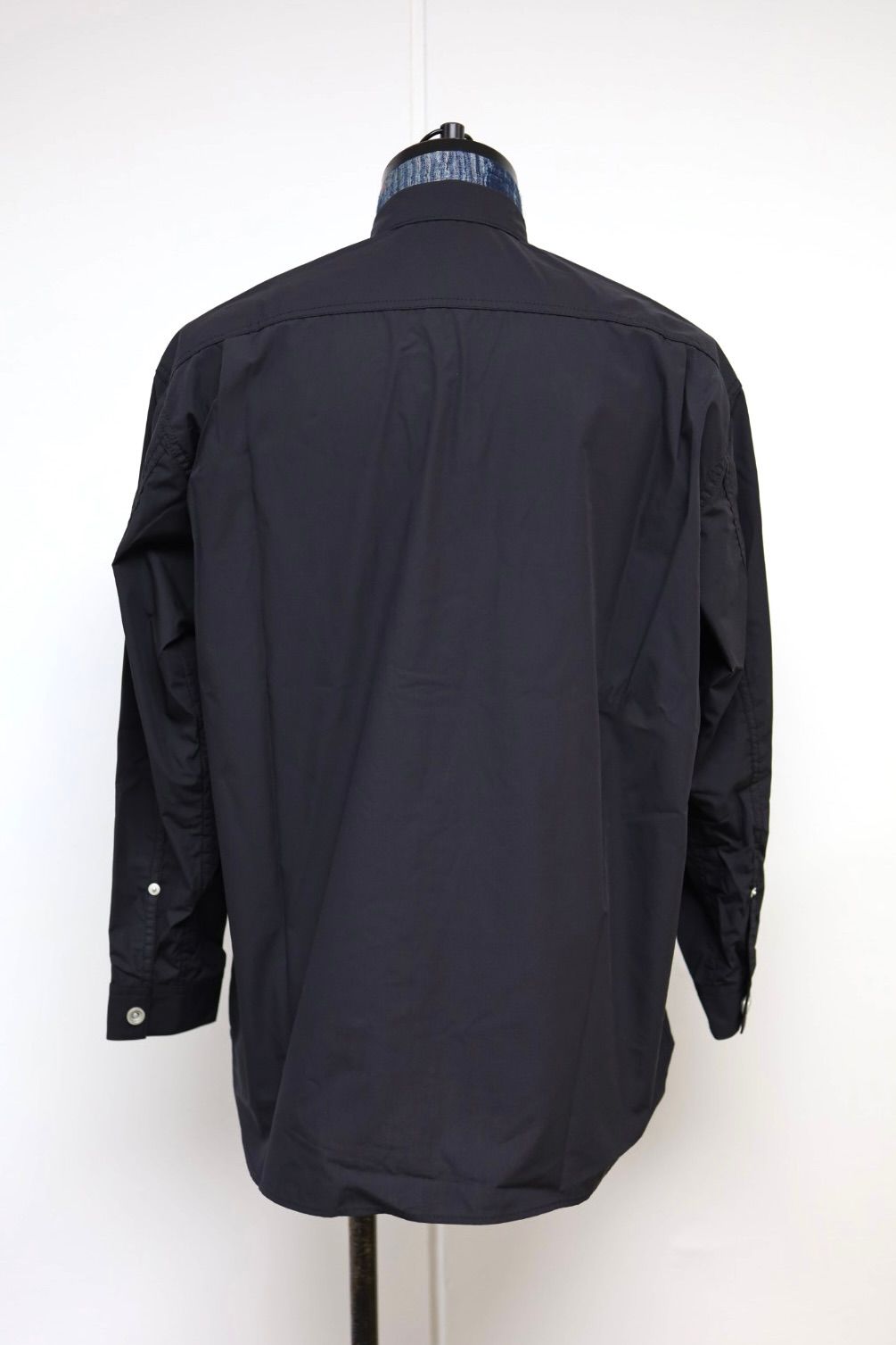 コムデギャルソンオム26SS 綿タイプライタージップアップシャツ(HQ-B002-051)BLACK☆2月6日(金)発売