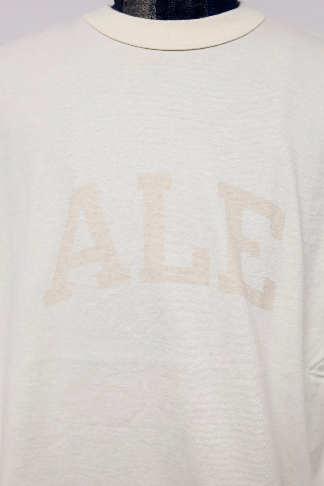 blurhms ROOTSTOCK ブラームスルーツストック 26SS ALE-Y 88/12 Print Tee WIDE(bROOTS25S36S26A)IVORY x FADE BAGE☆4月17日(金)新作発売！