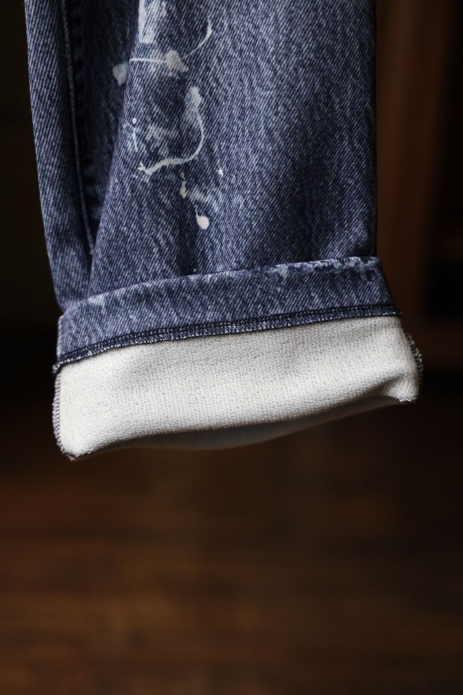 トーキングアバウト ジ アブストラクション 25AW DENIM PRINT STARIGHT PT(2526AW-PT-001)BLACK☆新作発売！