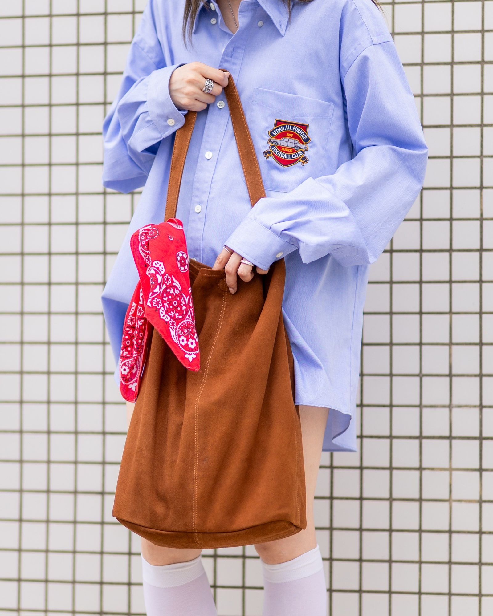 Morphee / モルフェトートバッグ CYLINDER L(CYL-OBR-1)OIL SUEDE BROWN