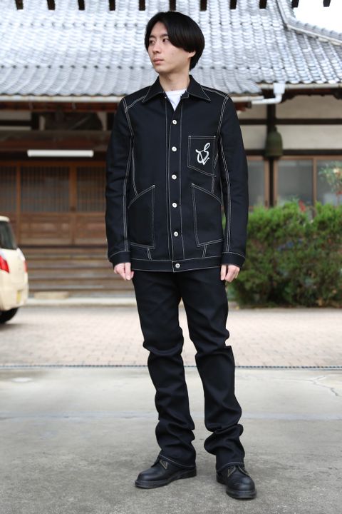 sulvam 2021SS Mens slim denim jacket & Mens boots cut denim pants style.2020.12.19.